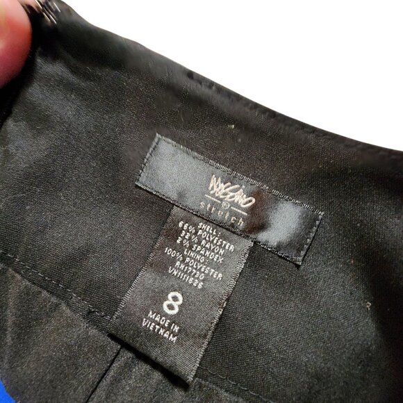 Mossimo Womens Black Pencil Skirt Size 8 Polyester Blend Knee Length Professiona - Picture 3 of 3